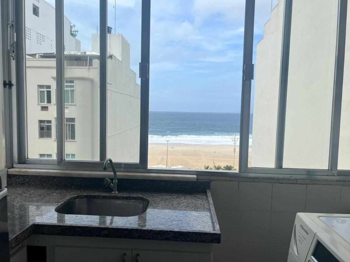 Deslumbrante Vista Mar Na Praia De Copacabana Lägenhet Rio de Janeiro Exteriör bild
